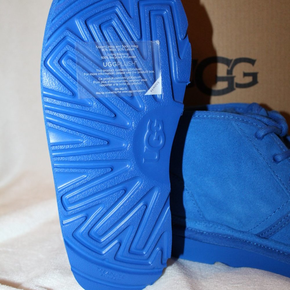 NIB UGG GIRL'S YOUTH NEUMEL ANKLE SUEDE‎ SHEARLING LINED LACE UP WINTER BOOTS - Picture 7 of 7